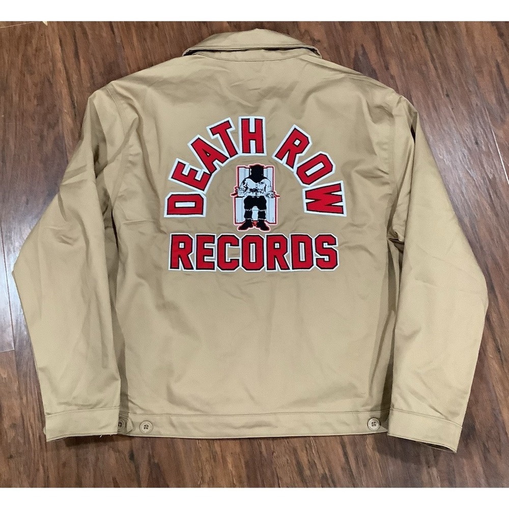 Death Row Records Official Men's Academia Twill Workwear Full Zip Jacket S